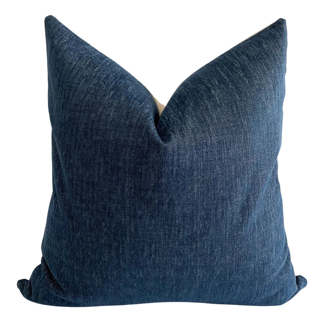 Deep Sea Blue Pillow Cover | Hackner Home (US)