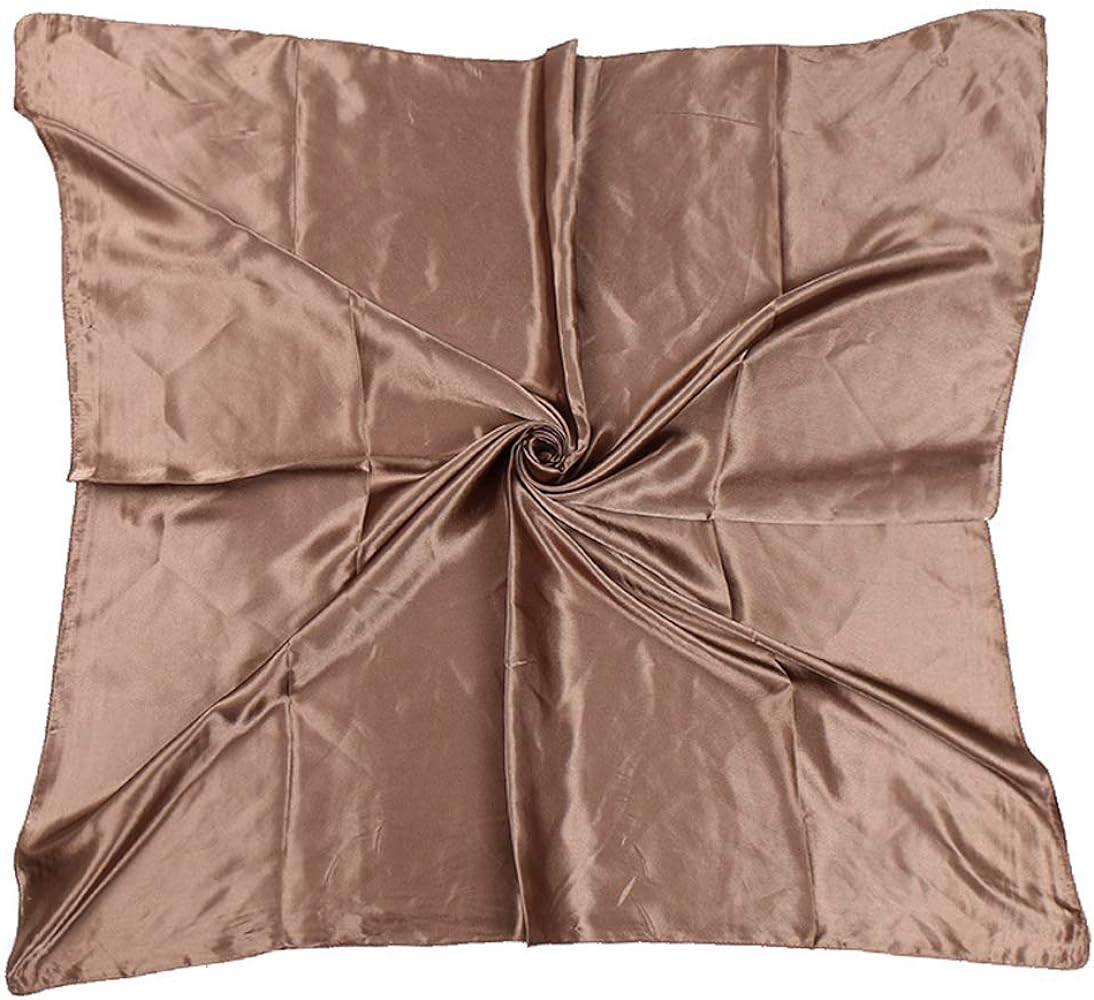 35" Womens Large Satin Square Scarf Silk Feeling Hair Wrapping Gift Headscarf Scarves | Amazon (US)