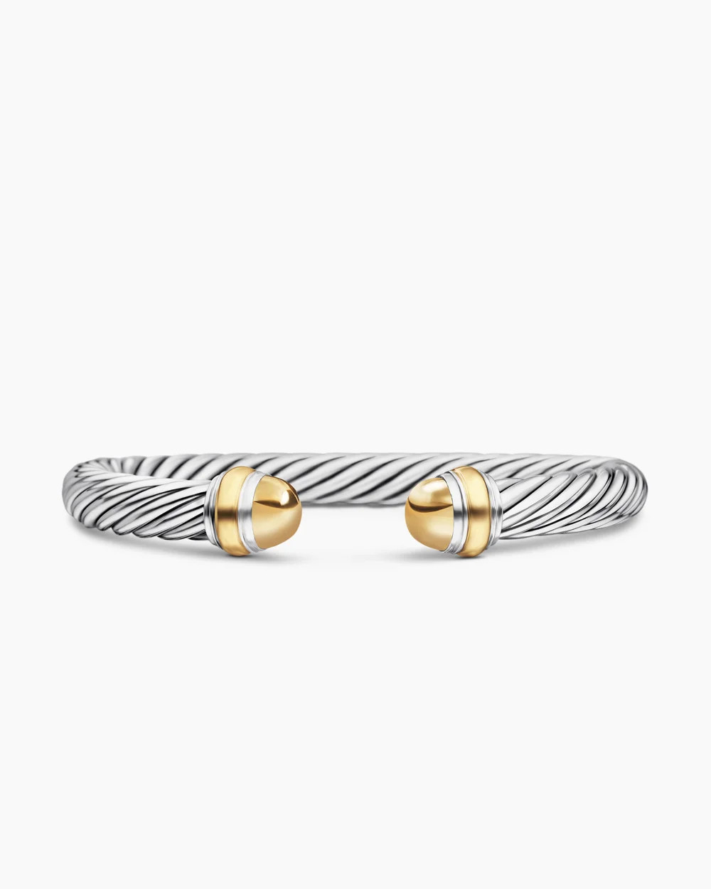 David Yurman | Classic Cable Bracelet in Sterling Silver with 14K Yellow Gold, 7mm | David Yurman