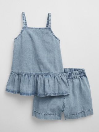 babyGap Chambray Two-Piece Outfit Set | Gap Factory