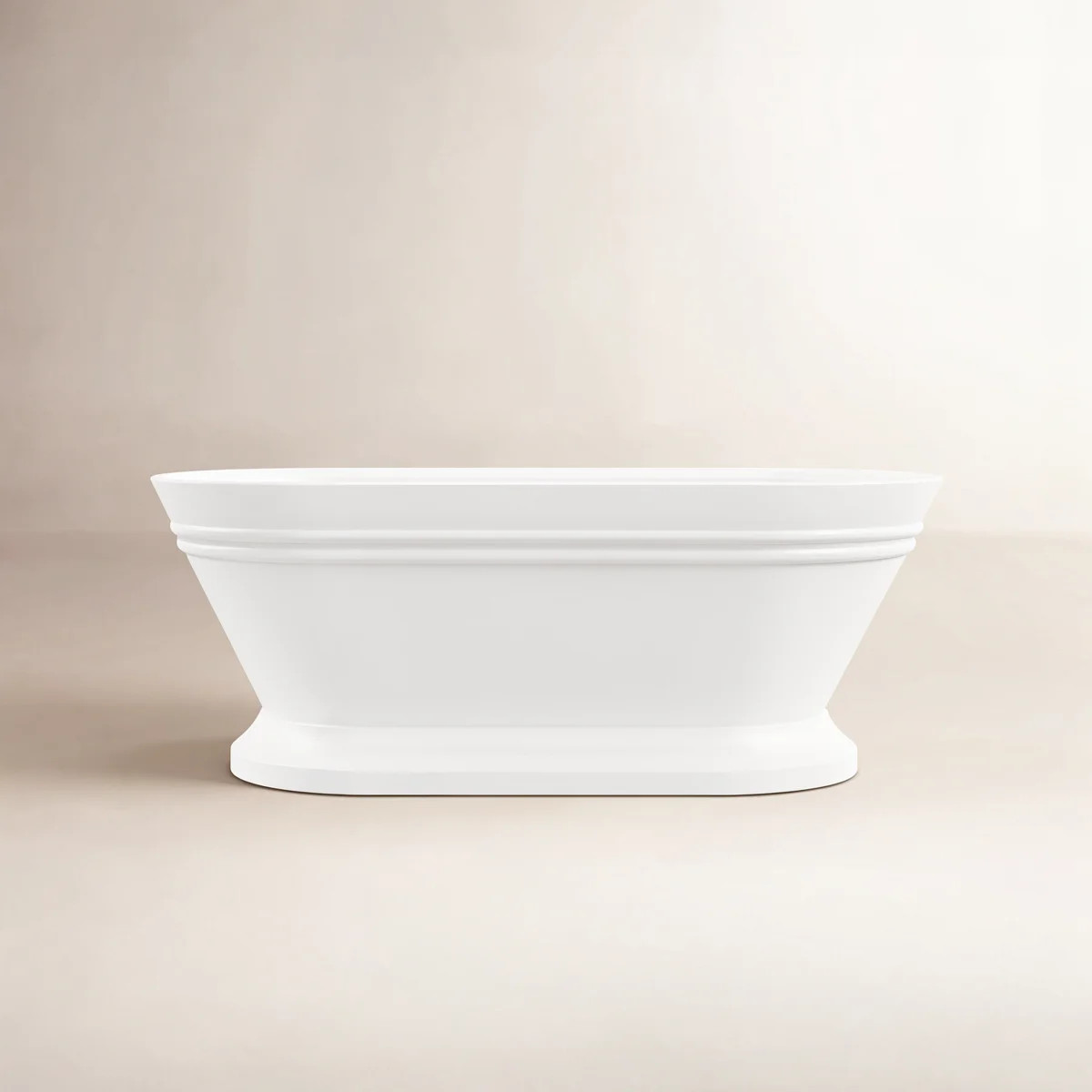 59" x 30" Freestanding Soaking Acrylic Bathtub VA6610-S-PW | Wayfair North America