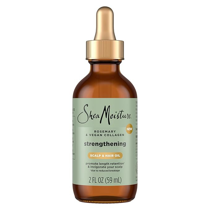 SheaMoisture Strengthening Scalp & Hair Oil Rosemary & Vegan Collagen to Promote Length Retention... | Amazon (US)