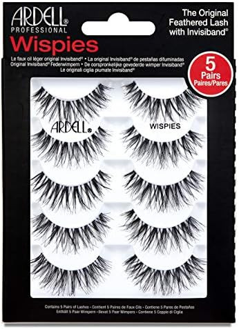 Ardell False Eyelashes Wispies Black, 1 pack (5 pairs of strip lashes per pack) | Amazon (US)
