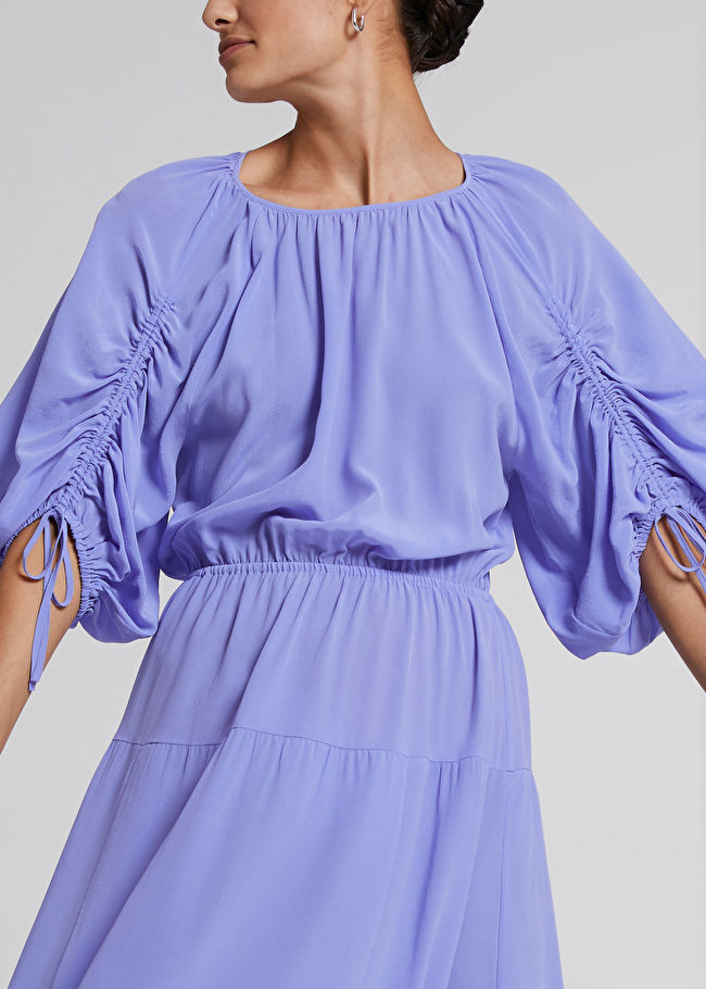 Lockeres Maxikleid mit gerafftem Detail | & Other Stories (DE + FR)