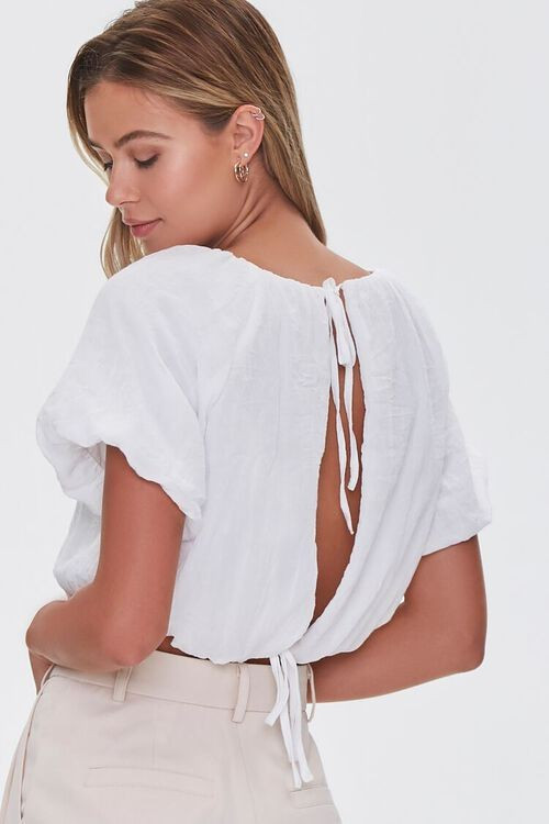 Balloon-Sleeve Crop Top | Forever 21 (US)