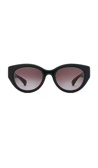Round Sunglasses in Black & Grey | Revolve Clothing (Global)