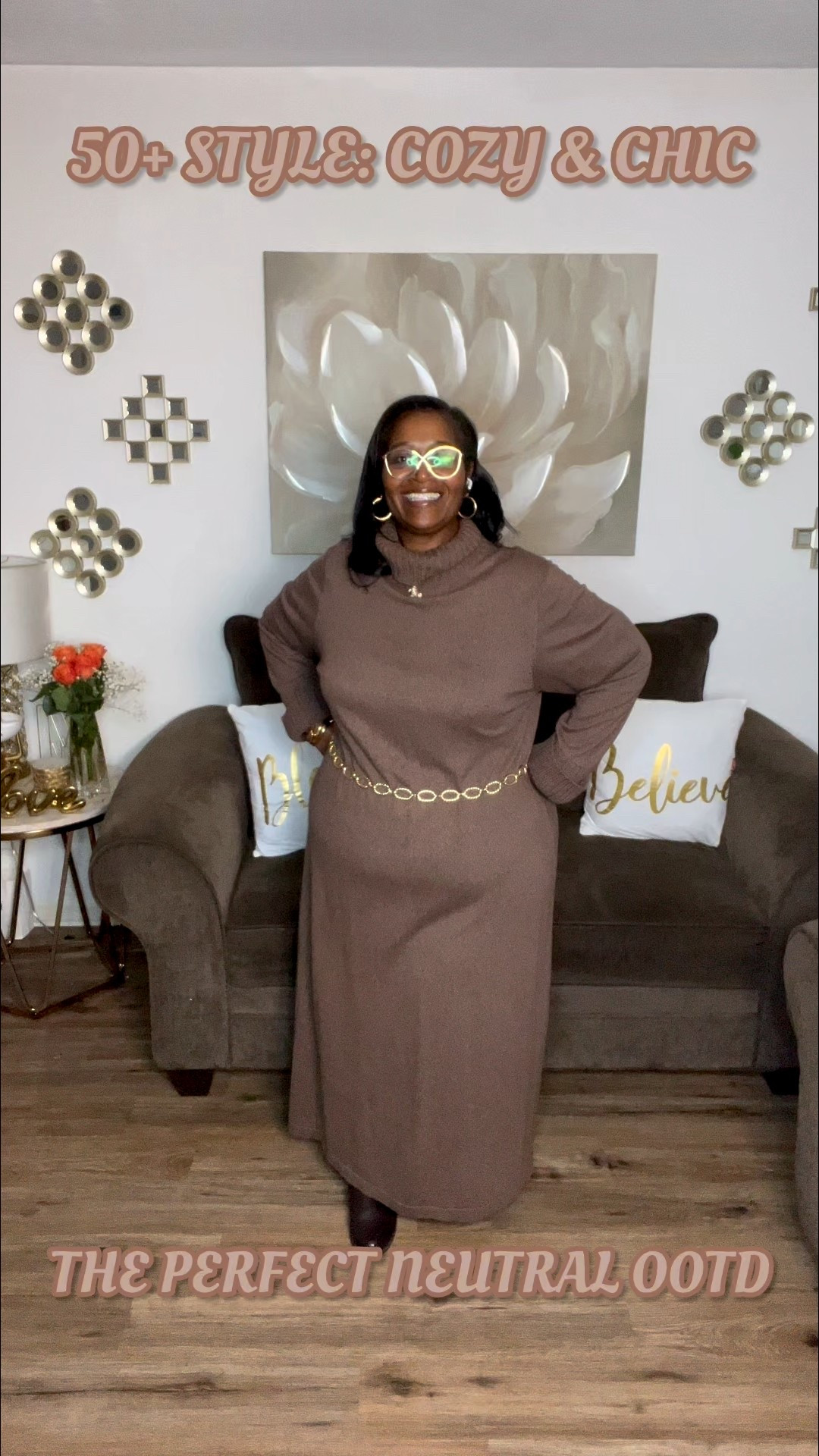 Cozy Elegance! How to style a Sweater Dress for a Polished 50+ Look.

#LTKootd #LTKgrwm #LTKPlusSize