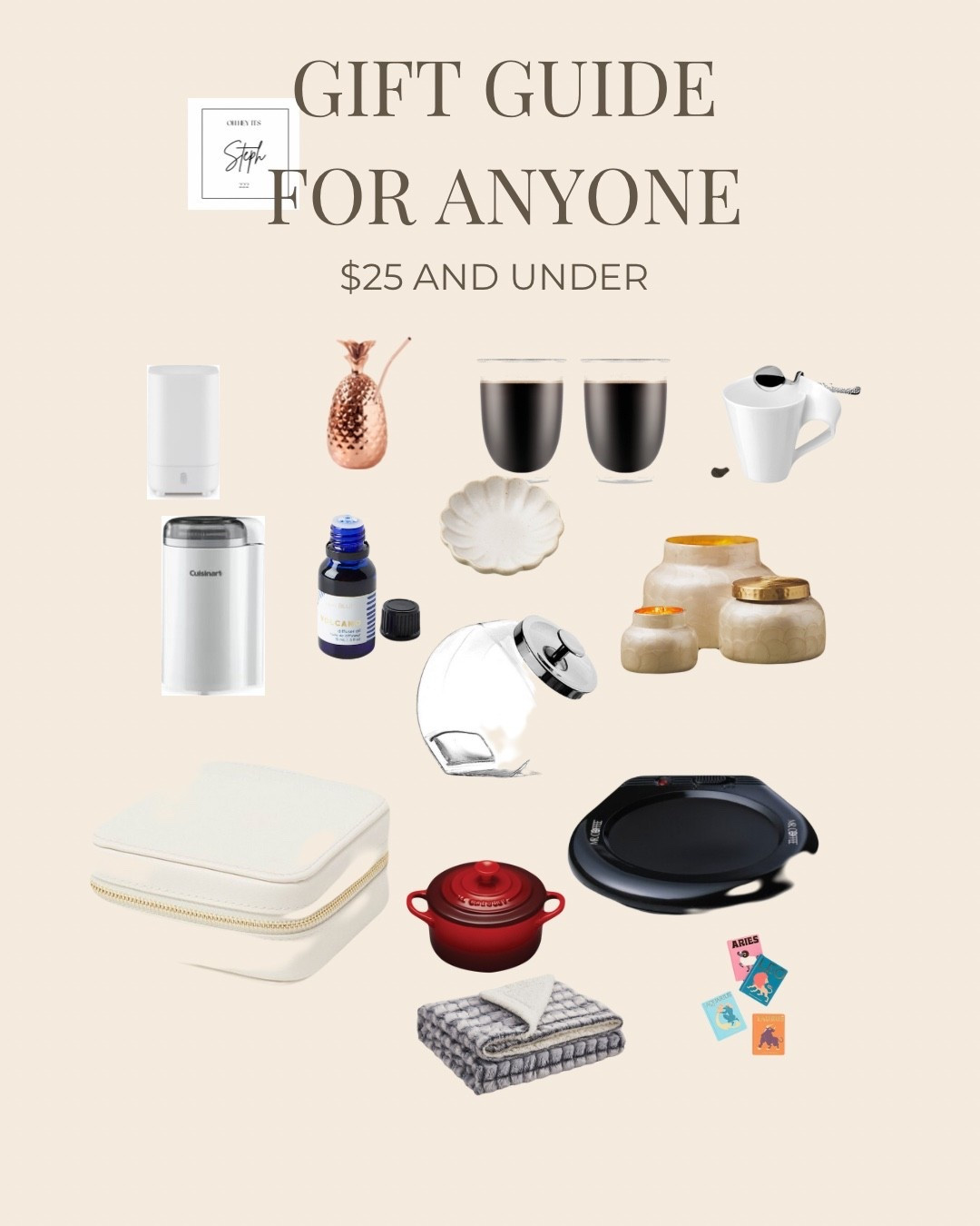 Gift guide for anyone $25 and under 

#LTKGiftGuide #LTKHome #LTKFindsUnder50