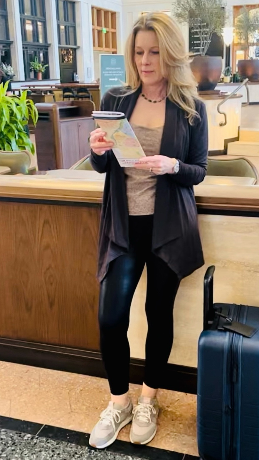My favorite Athleta pieces are on sale! Get up to 70% off + an extra 30% off sale items, January 14 to 21. 

Athleta clothing is my go-to for long travel days, when I dress for comfort but also want to look put together. I am wearing Athleta’s Elation Ultra High Rise Shine Leggings (gifted), the Softluxe Built-In Bra Tank (gifted), and the Pranayama Restore Wrap (color truffle XS). 
The leggings have medium compression which makes them flattering, yet still soft and comfy. I sized up one size in the leggings. 

The Softluxe Tank is really versatile—I also wear it to exercise with the matching Softluxe Joggers.

I’ve been traveling in Athleta clothing for more than ten years. Their pieces are comfortable, versatile and made to last. I love that they offer inclusive sizing and are B Corp. Certified. 

#AthletaPartner #powerofshe @athleta


#LTKTravel #LTKSaleAlert #LTKActive