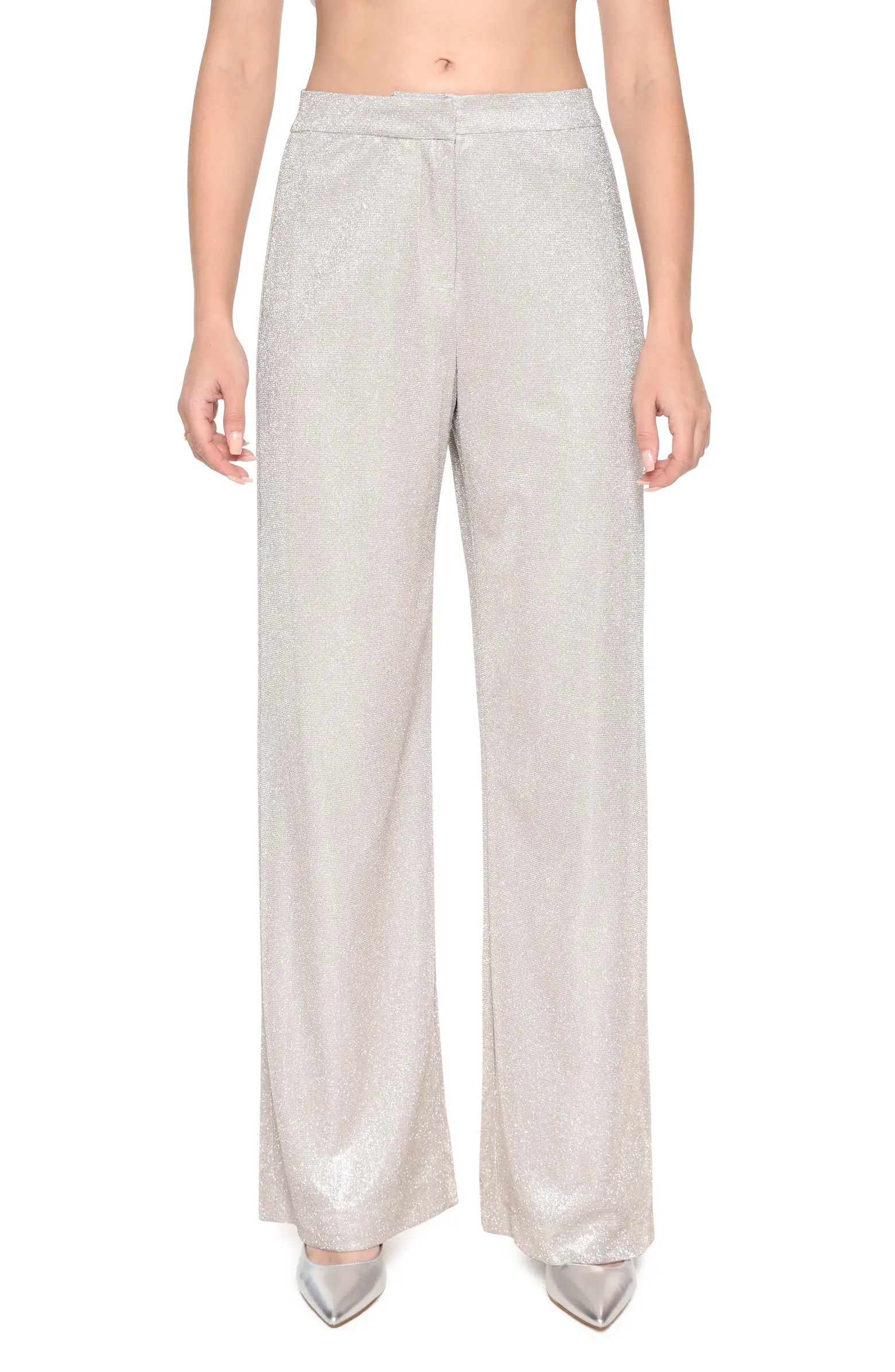 Dream Metallic Wide Leg Pants | Nordstrom