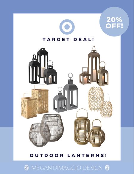 Yay!! These Target outdoor lanterns are  20% off again!! Perfect time to snag for your patio or porch refresh! 🙌🏻☀️😎

#LTKSeasonal #LTKsalealert #LTKhome