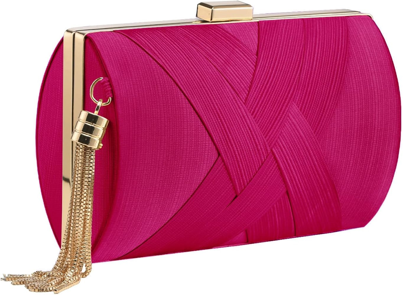 Clutch Purses For Women Tassel Evening Clutch bag Cross Body & Shoulder Bag For Wedding Night out... | Amazon (US)