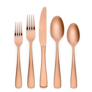 Luna 20-Piece Copper 18/0 Stainless Steel Flatware Set (Service for 4) | The Home Depot