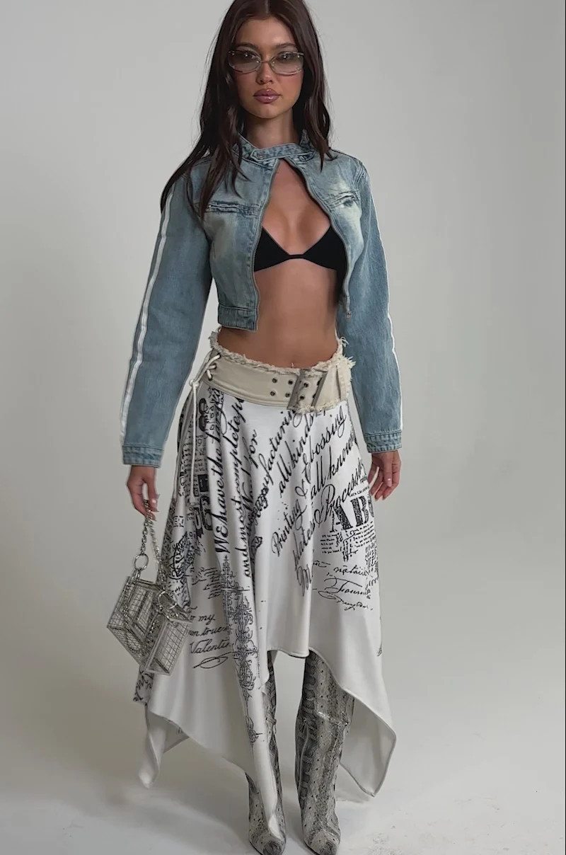 AFTER HOURS DENIM MOTO IN LIGHT BLUE | AKIRA