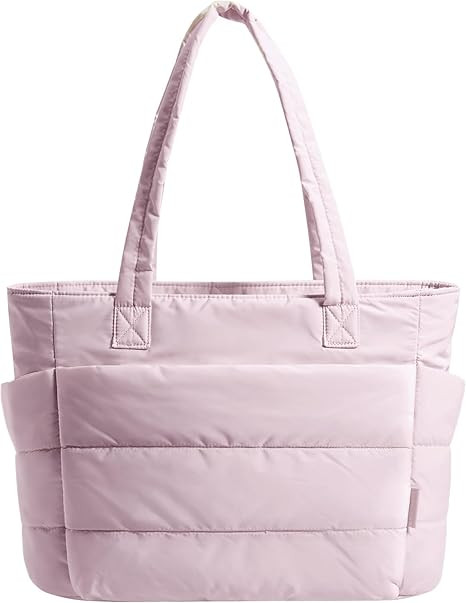 BAGSMART Tote Bag for Women, Lightweight Puffy Tote Bag with Compartments Shoulder Bag Handbag fo... | Amazon (US)