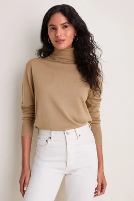 Camel Merino Whitney Turtleneck | Tuckernuck (US)