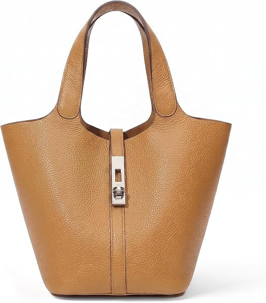 Tote Bag for Women Vegan Leather Bucket Purse for Women Top Handle Handbag Shoulder Bag with Deta... | Amazon (US)