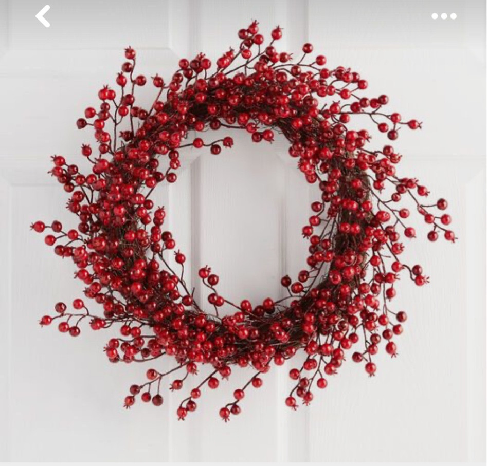 Red berry wreath  

#LTKSeasonal #LTKhome #LTKHoliday