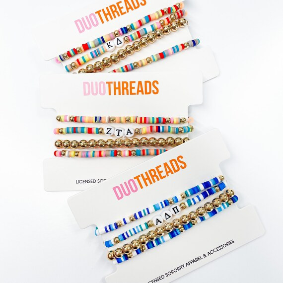 Miley Sorority Bracelet Stack // Big Little // Bid Day // - Etsy | Etsy (US)