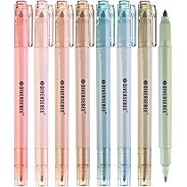DiverseBee Dual Tip Bible Highlighters and Pens No Bleed, 8 Pack Assorted Colors Quick Dry Highlight | Amazon (US)