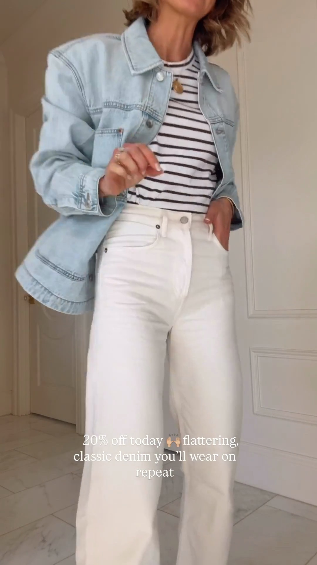 I'm 5'7 for reference wearing my true size 25. Shop them on sale at @Shopbop 

#LTKootd #LTKSaleAlert