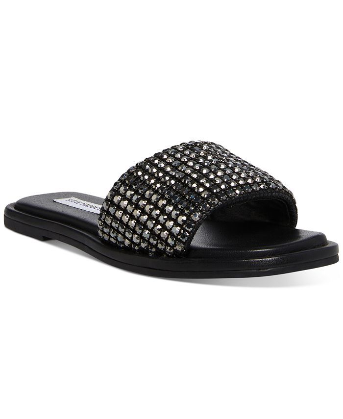 Steve Madden Women's Clyde Rhinestone Slide Sandals & Reviews - Sandals - Shoes - Macy's | Macys (US)