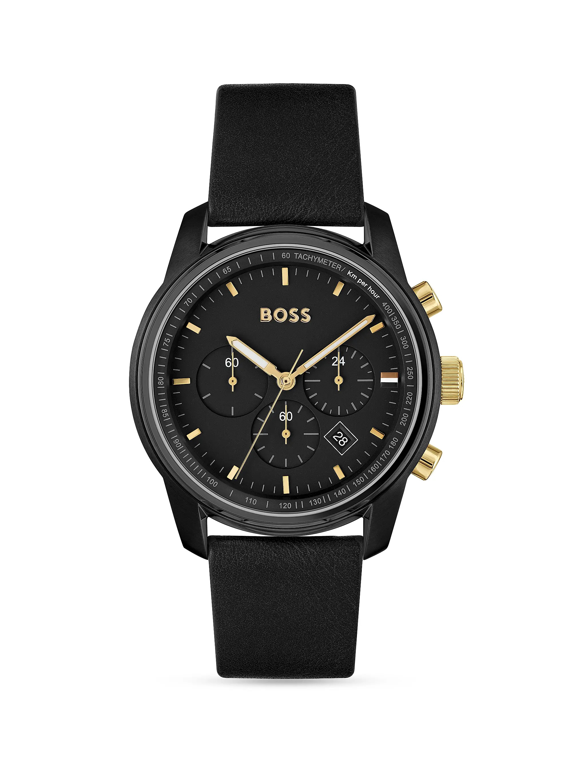 Goldtone Leather Strap Watch | Saks Fifth Avenue