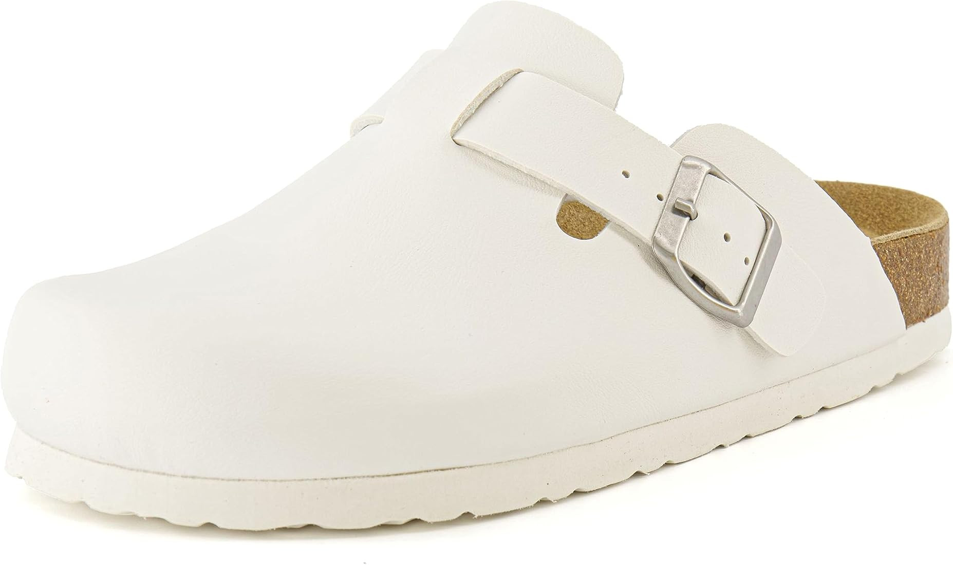 Women's Hana Cork Footbed Clog with +Comfort, White 6.5 W | Amazon (US)
