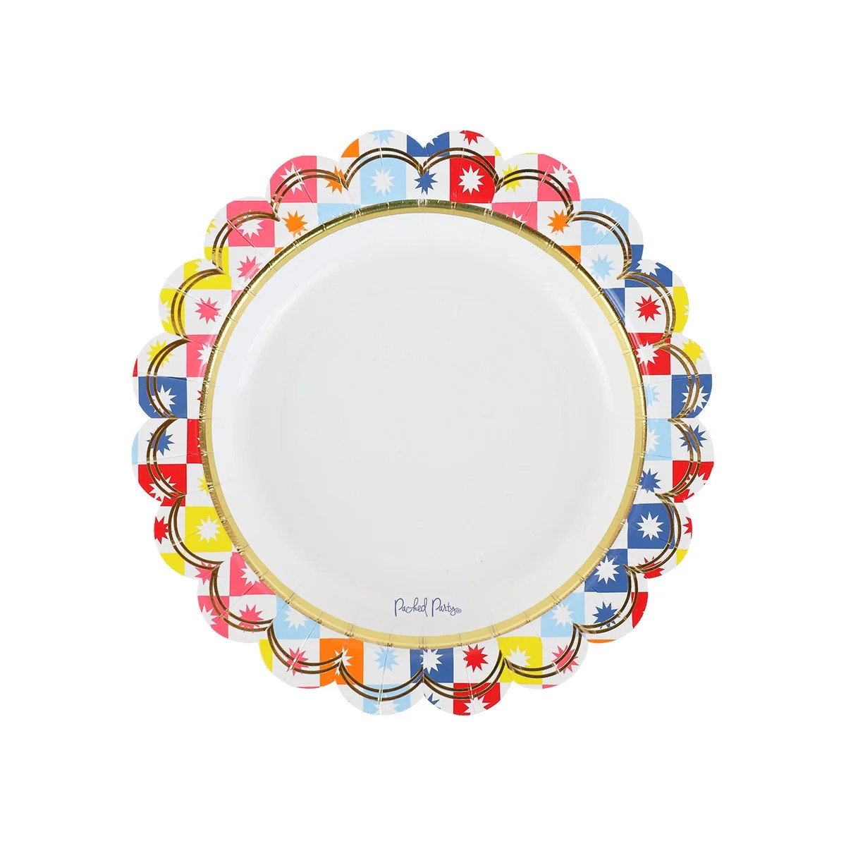 packed party "check it out" multicolor 7" dessert plates, 10 ct | Walmart (US)