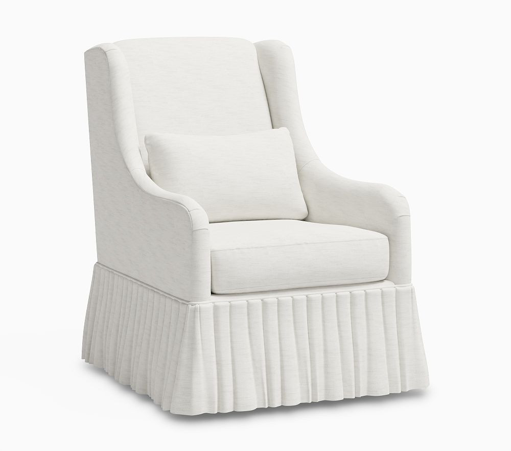 Merced Skirted Swivel Glider | Pottery Barn Kids