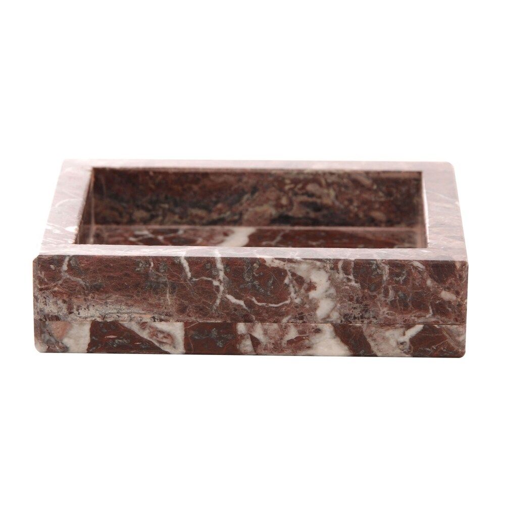Polished Marble Soap Dish, Red Zebra, Shower and Bathroom Accessory | Bed Bath & Beyond