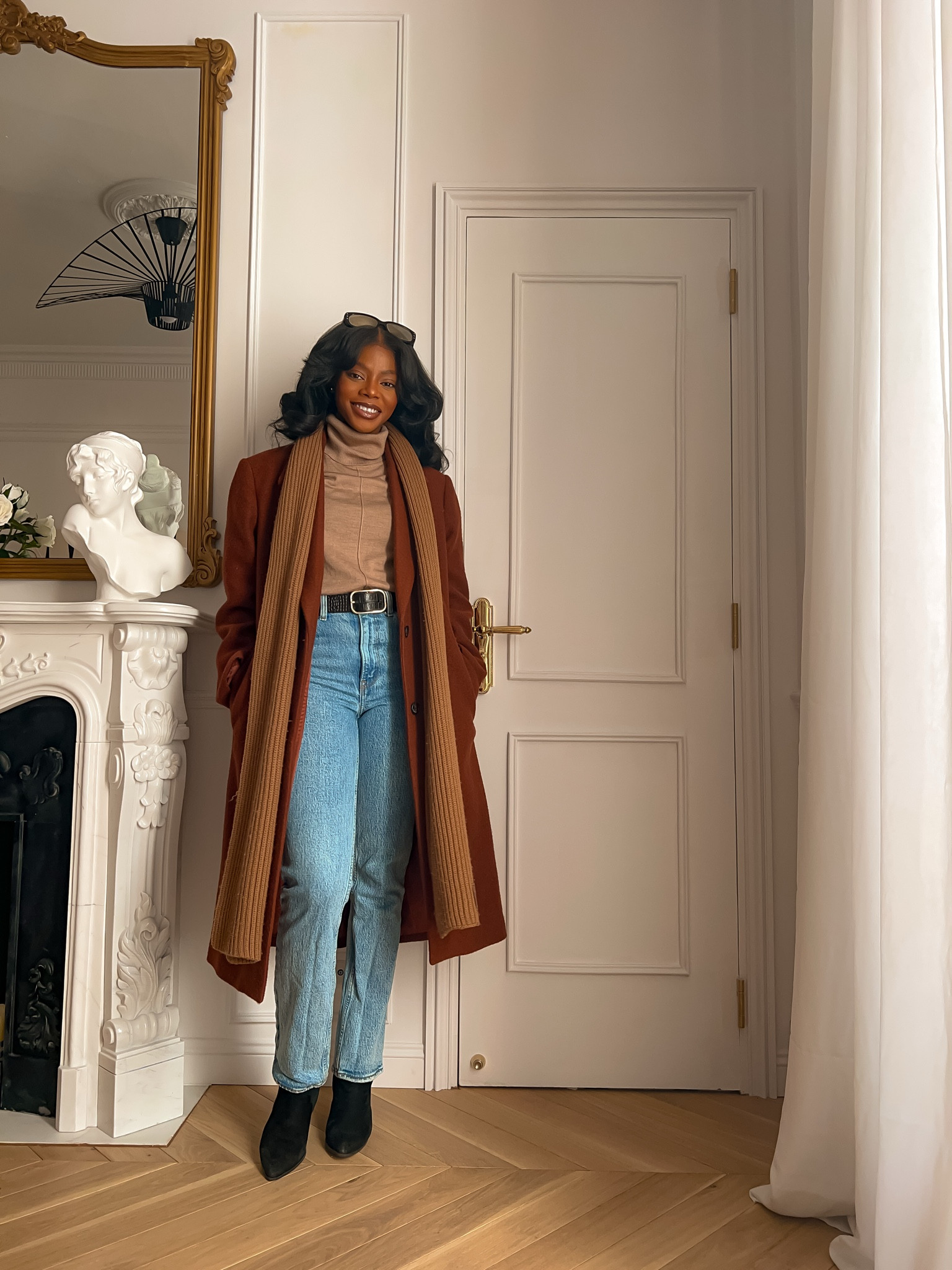 Chic casual winter outfit. This outfit is not only simple to put together but it is also very warm. I wore this in Paris dead of winter and I was sweating. I found alternatives for the items that are either sold out or discontinued in the color/style. 

#LTKsale #LTKmodest #LTKstyletip