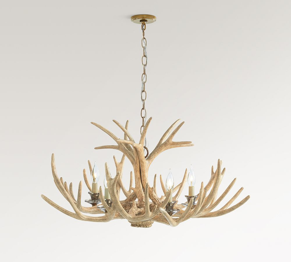 Faux Antler Chandelier (45") | Pottery Barn (US)