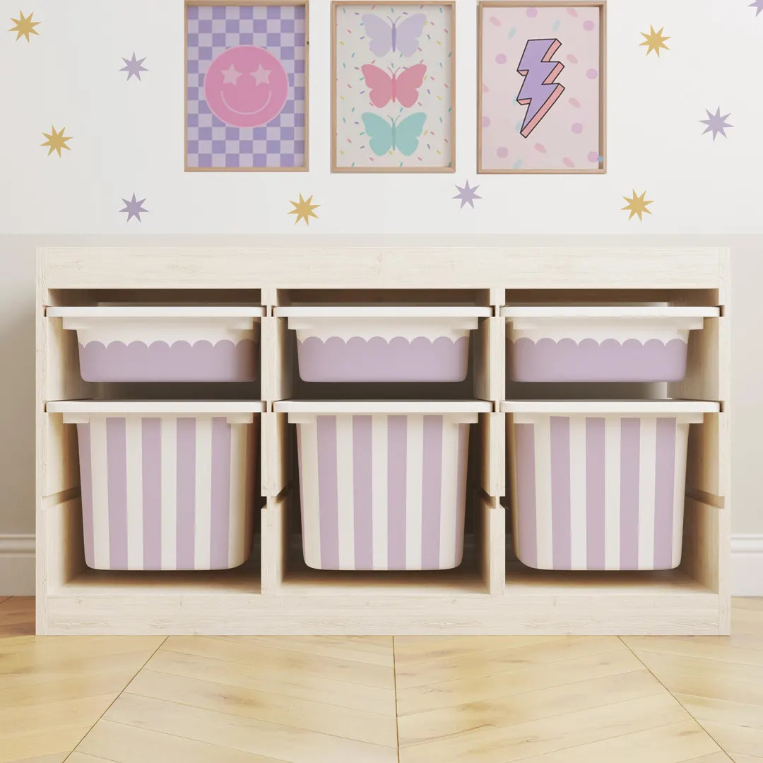 Sophie's Scallops Storage Bin Sticker // Stickers for IKEA Trofast / IKEA Storage Hack / Trofast ... | Etsy (US)