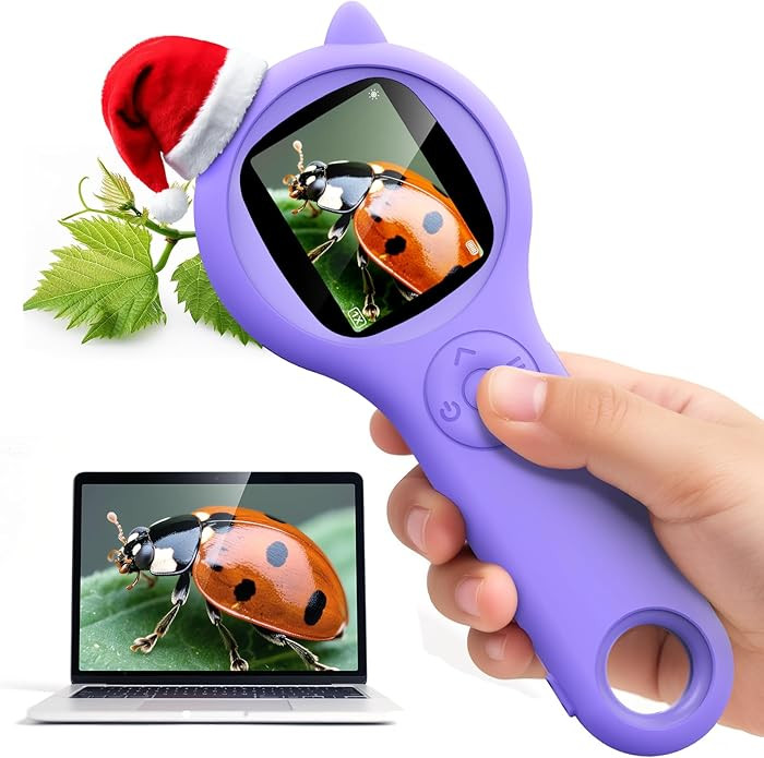 Microscope for Kids - Mini Pocket Handheld Microscope for Toddlers-STEM Educational Science Kit T... | Amazon (US)