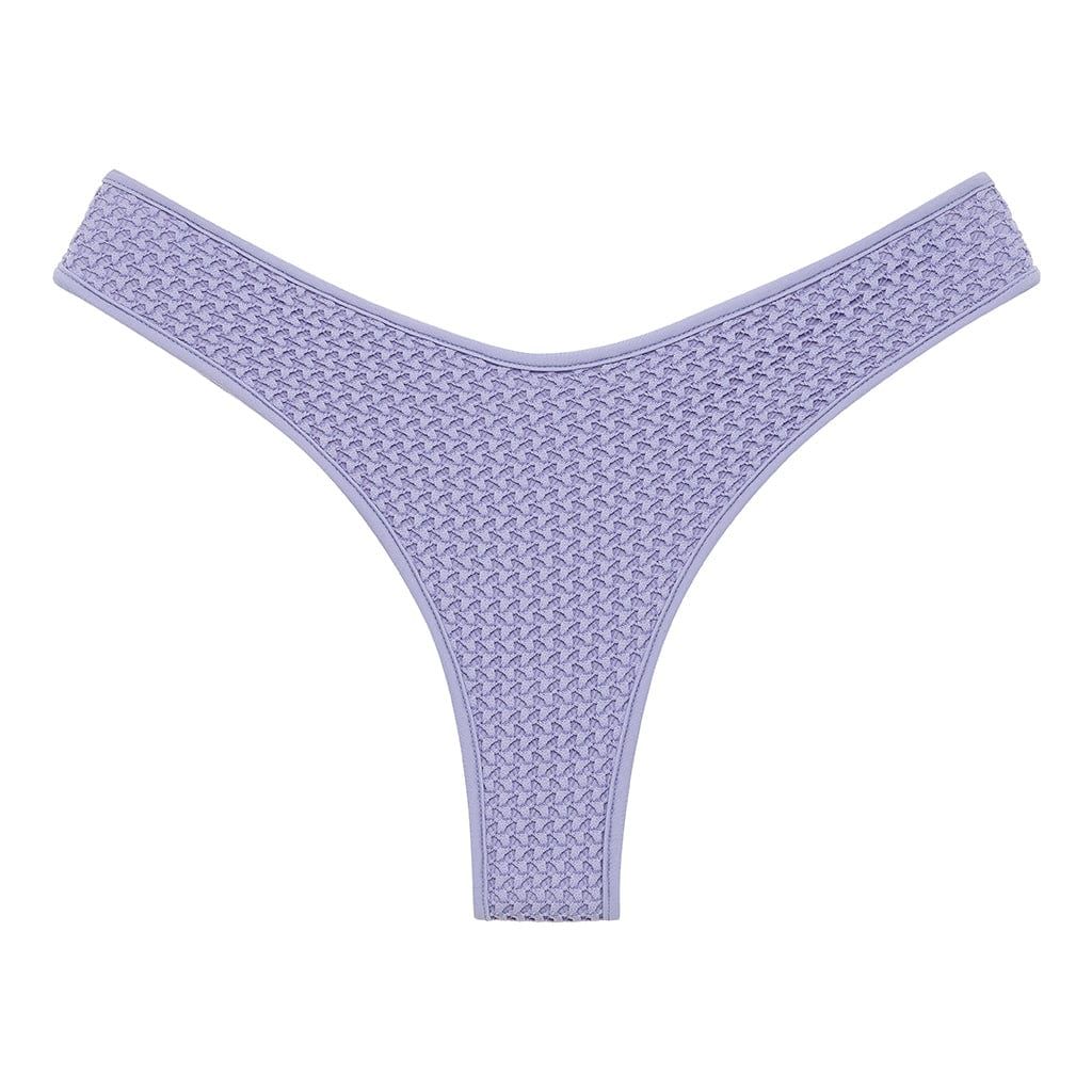 Lavender Crochet Added Coverage Lulu Bikini Bottom | Montce