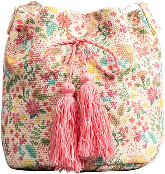 CORIOS Estilo Étnico Bolso Tote Bolso de Mano de Lona para Mujer Bolso de Hombro para Estilo Boh... | Amazon (ES)