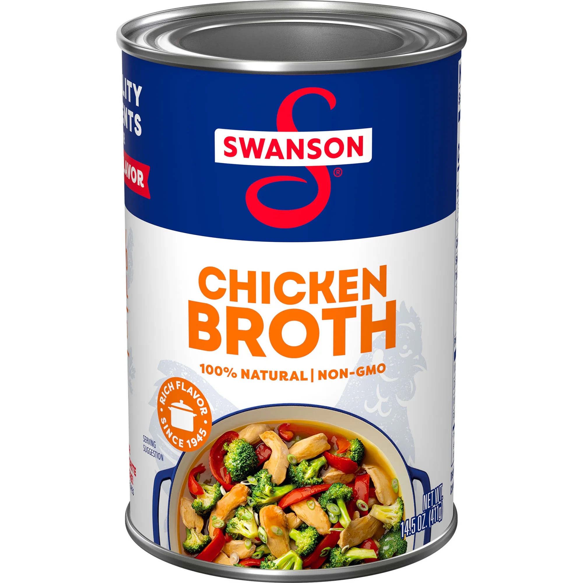 Swanson 100% Natural, Gluten-Free Chicken Broth, 14.5 oz Can | Walmart (US)