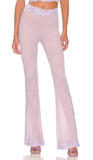 x Yung Reaper Lace Low Rise Pant in Purple | Revolve Clothing (Global)