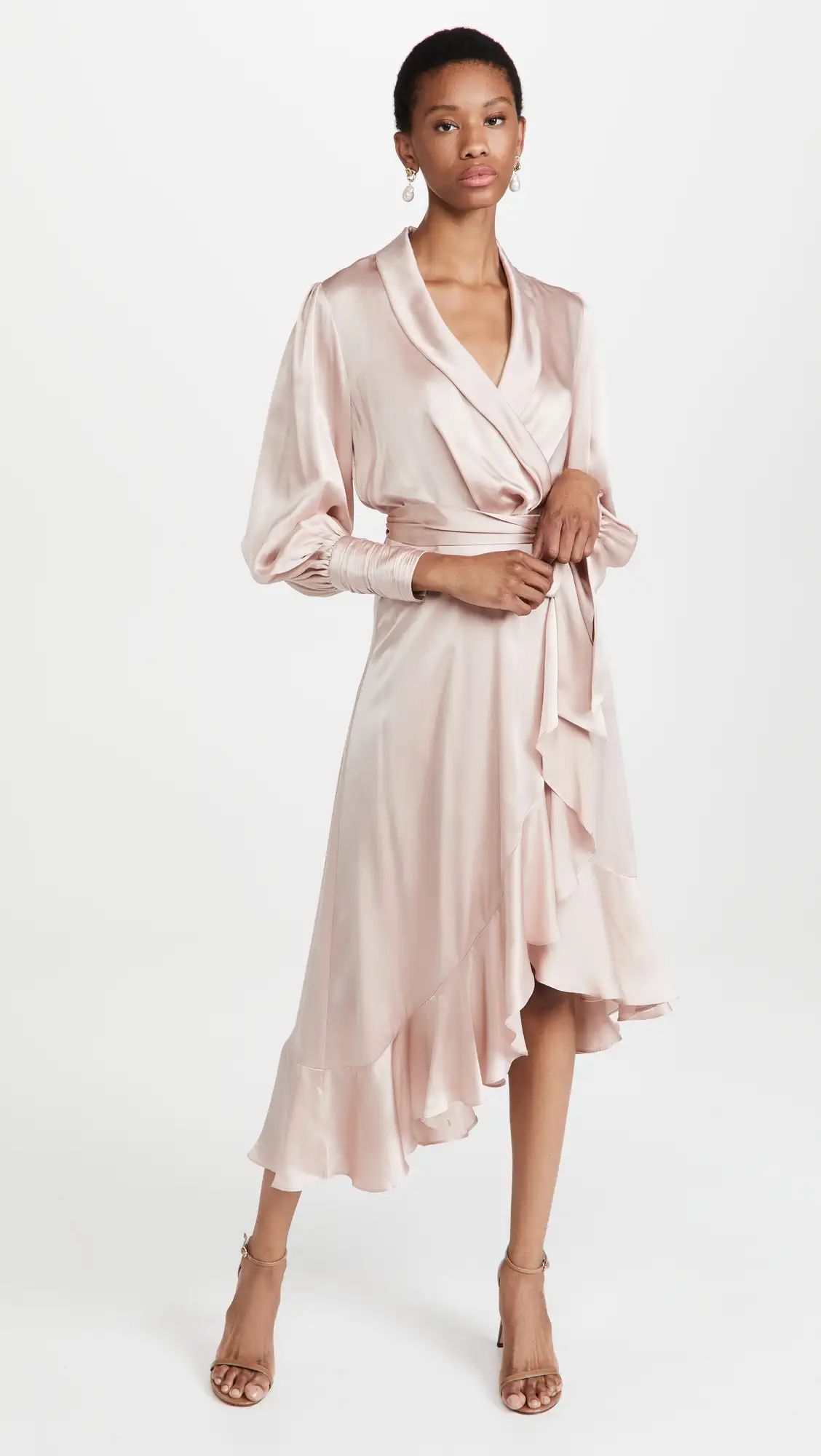 Zimmermann Silk Wrap Midi Dress | Shopbop | Shopbop