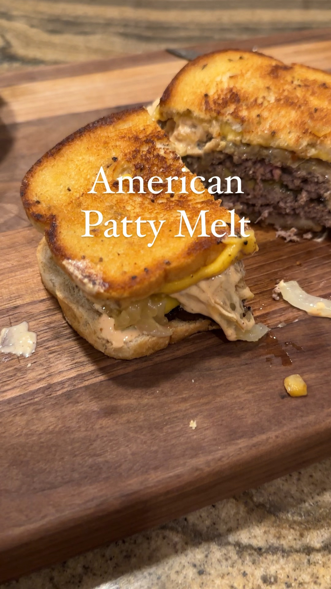 American Patty Melt

Another classic, when's the last time you had a Patty Melt? Let's change that! This was such a simple dinner to get on the table and something 

Here's what you need:
1 lb ground beef (85%/15%) burgers need some fat.
1 tbsp favorite steak seasoning blend
3-5 shakes of worcestershire sauce
freshly ground pepper
garlic powder
Freshly sliced American Cheese
1 large onion (Vidilla or yellow)
5 tbsp of butter
Seeded rye bread

Secret Sauce 
1/2 cup mayonnaise
4 tbs dill pickle relish
2 tbs yellow mustard
2 tbs ketchup
1 tsp white wine vinegar
1 tsp onion powder
1 tsp garlic powder
1 tsp paprika
Prepare the carmelized onions:
1. Start by slicing 1 large onion. Add into a pan with 5 tbsp of butter. Stir, season with salt to taste and let cook (stirring frequently) until golden brown. Set aside once caramelized. 

Prepare the secret sauce:
Combine everything, mix well and keep in the fridge until ready to assemble. 

Prepare the patties: 
Season the ground beef with a generous amount of your favorite all purpose seasoning, pepper, garlic powder and worcestershire. Gently mix with hands, portion out into 4 equal portions. Roll into a ball, then flatten between the palms of your hand to make a patty.

Heat a cast iron skillet on high, when hot add the burgers, cook for 3 minutes, until golden brown crust. Flip, add two slices of cheese per patty. Let cook until the cheese has melted. 

Set aside. 

Into a pan add 1 tablespoon of butter, place two slices of bread down to toast to a golden brown. Once golden brown, remove to a cutting board to assemble.Add the patty, top with a generous portion of grilled onions and then top with the secret sauce and toasted bread. Cut in half and enjoy! 

#LTKVideo #LTKhome