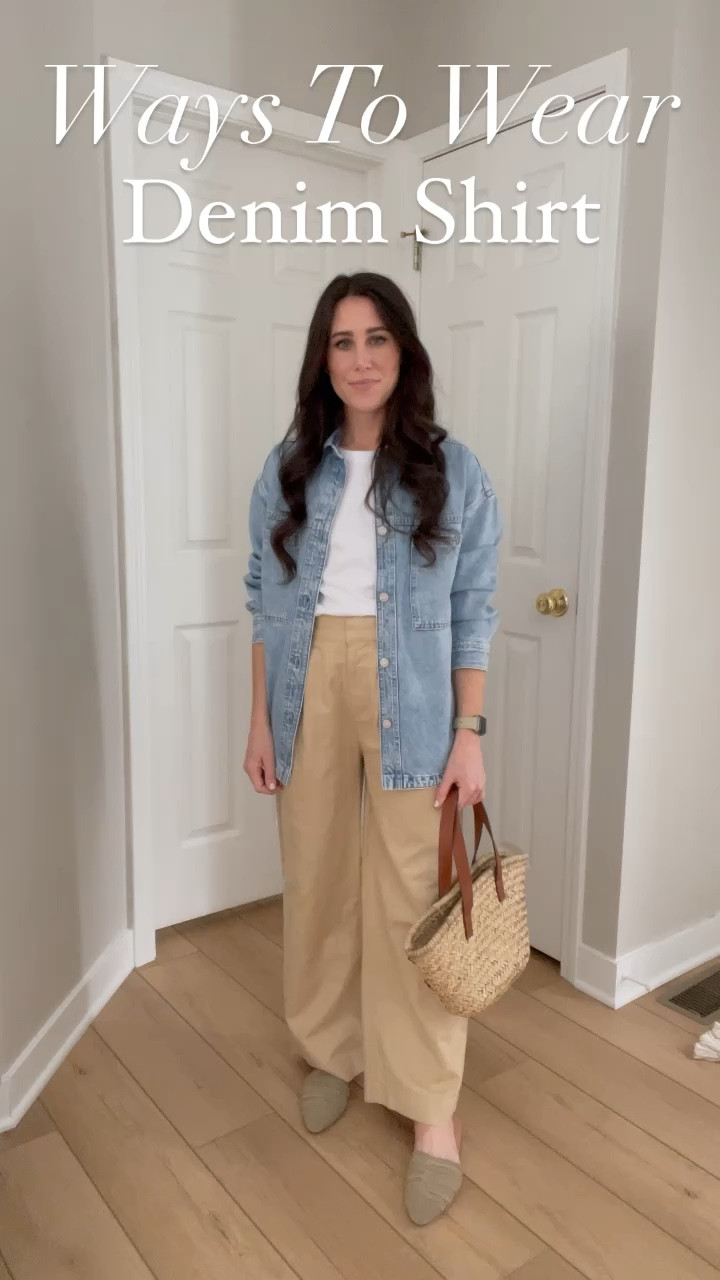 Ways To Wear A Denim Shirt: Is it a shirt or a jacket? It’s both! Had fun coming up with ways to wear this denim shirt! It’s currently 40% plus additional 10% off! 

#LTKFind #LTKstyletip #LTKunder100