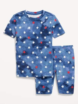 Gender-Neutral Graphic Snug-Fit Pajama Set for Kids | Old Navy (US)