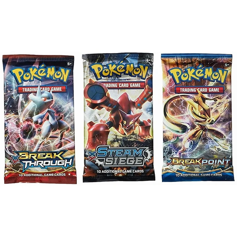 Pokemon 3 BOOSTER PACK LOT (3 RANDOM OFFICIAL POKEMON PACKS) | Walmart (US)