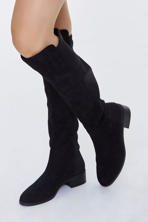 Faux Leather Knee-High Boots | Forever 21 | Forever 21 (US)