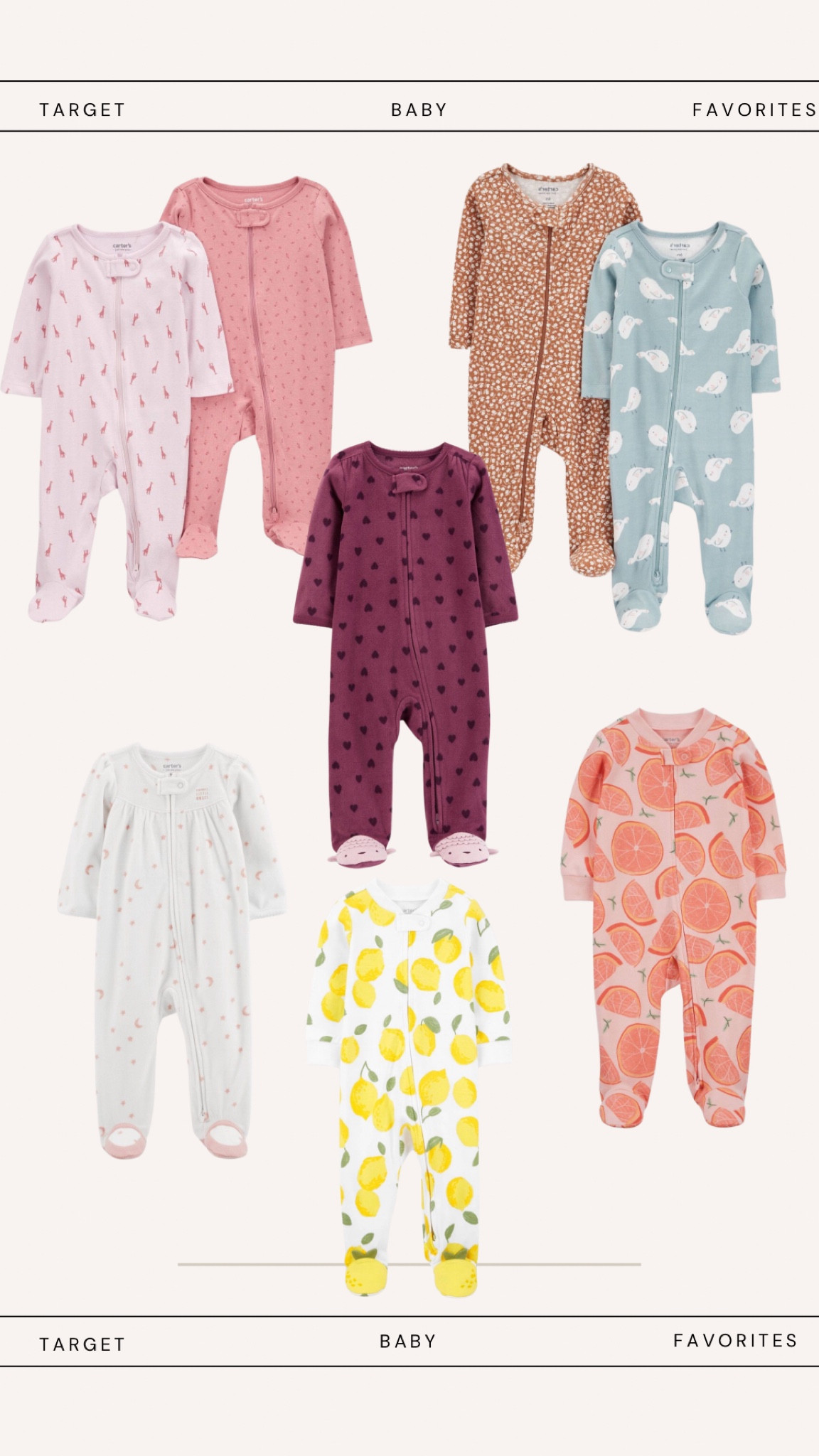 Favorite target sleepers for babygirl #target #targetbaby 
