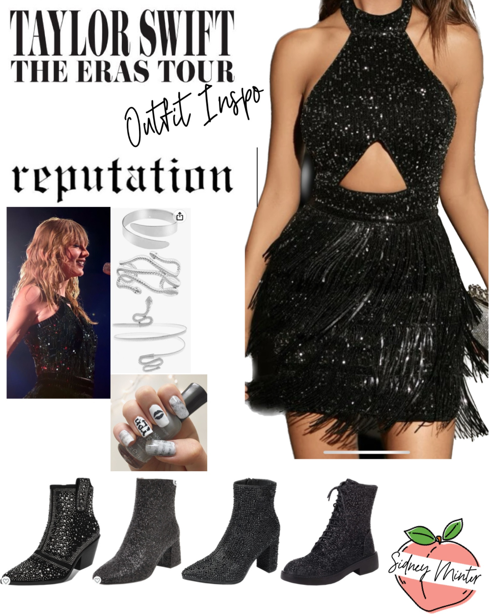 The Super Bowl is over & the Eras Tour officially starts next month!! My favorite era is Rep, so it’s only right that it inspires my outfit!! Consider this a draft of my concert outfit & the start of my newest favorite collection, all from Amazon!! 

#LTKunder50 #LTKunder100 #LTKstyletip