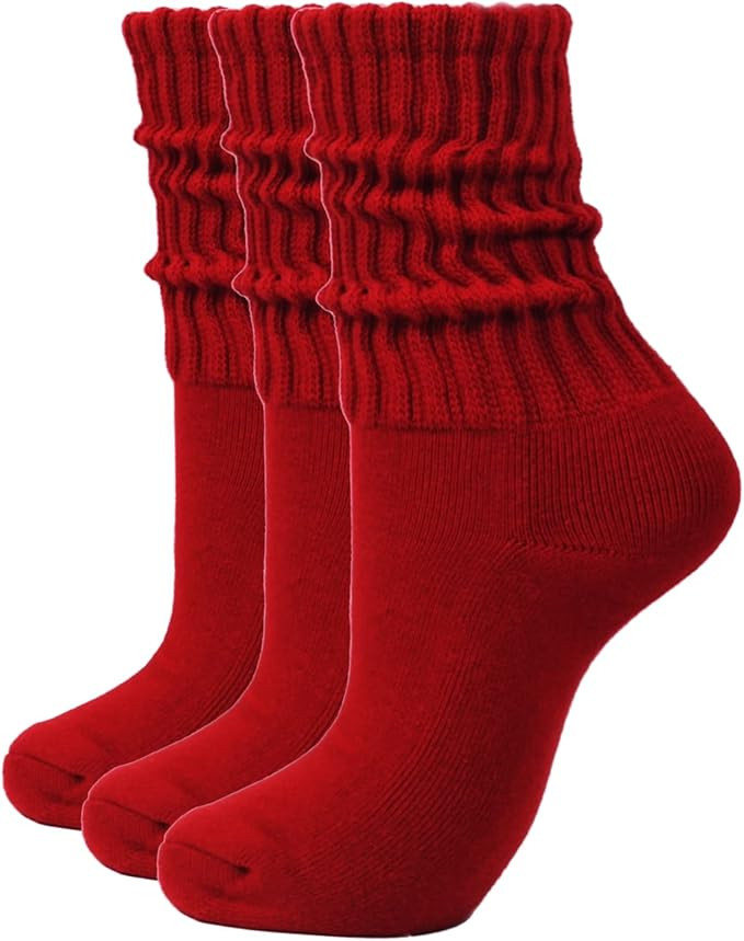 Intgoodluckycc Slouch Scrunch Socks for Women, Slouch High Tube Socks Women | Amazon (US)