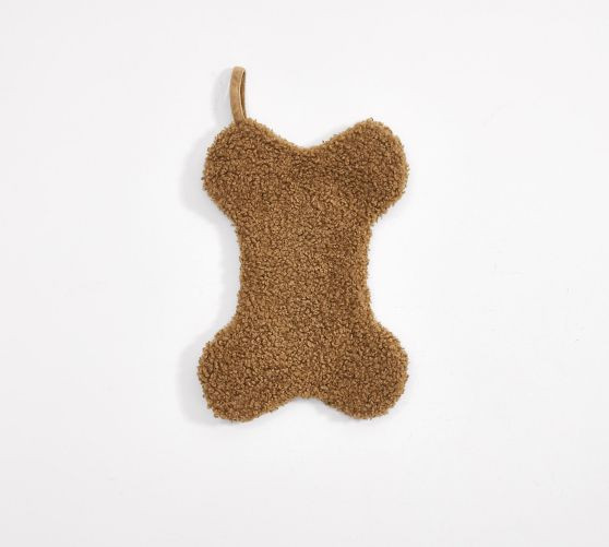 Cozy Teddy Faux Fur Bone Pet Stocking | Pottery Barn (US)