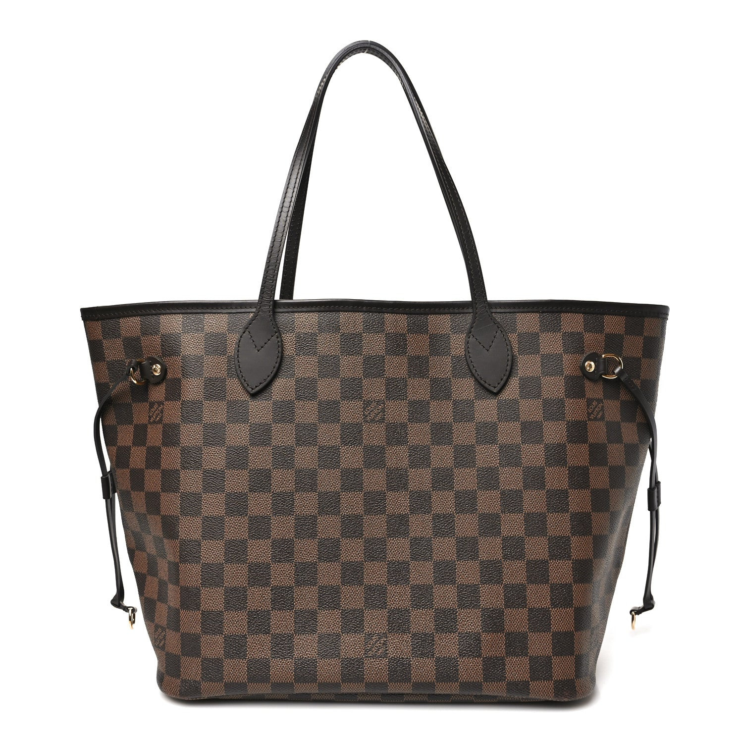 Damier Ebene Neo Neverfull MM Rose Ballerine | FASHIONPHILE (US)